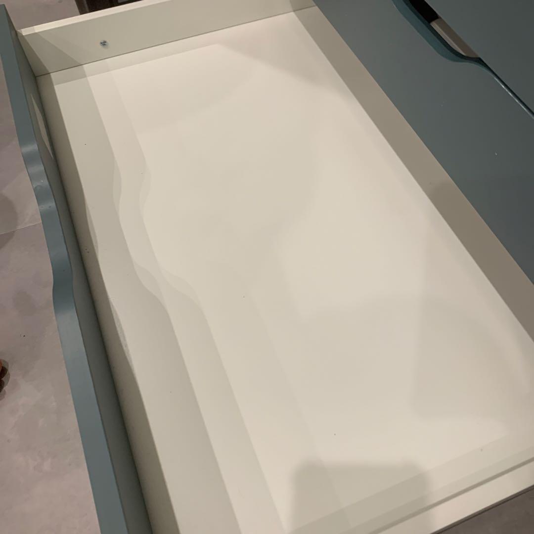 IKEA ALEX アレクス　キャビネット　グレーターコイズ