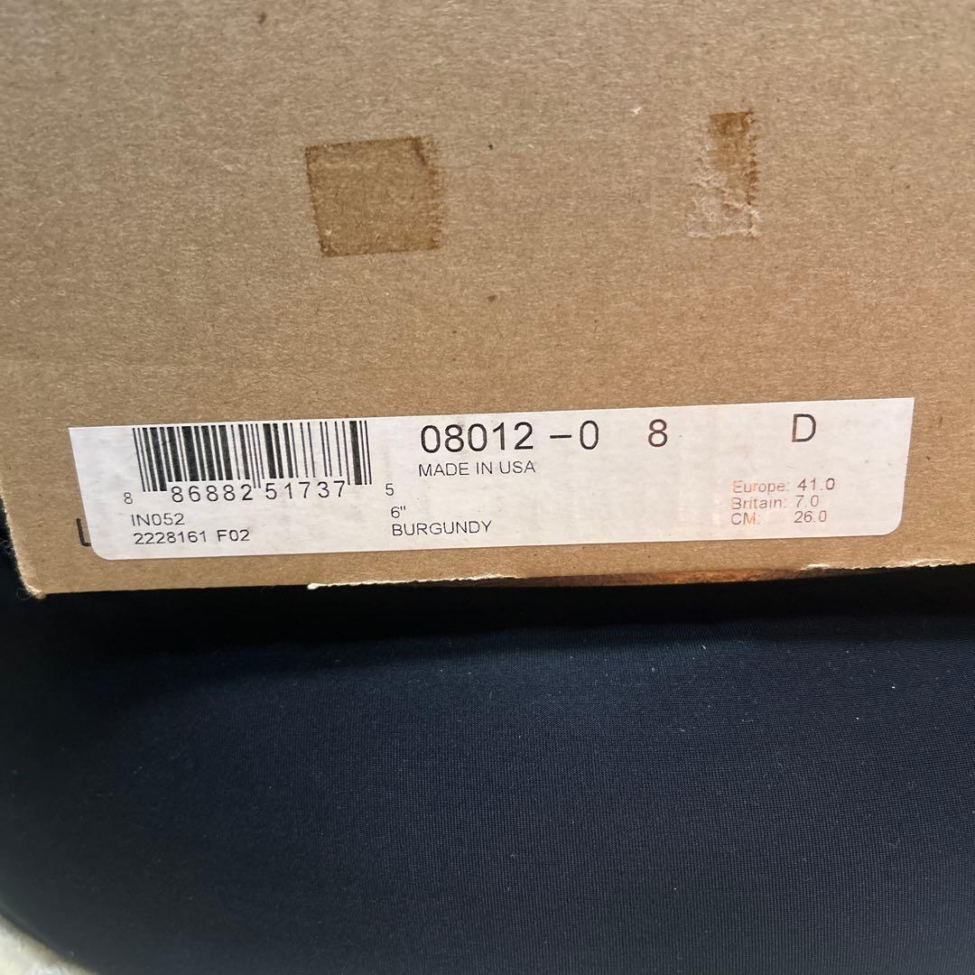 レッドウィング　アイアンレンジ　バーガンディ　8012 26cm US8D