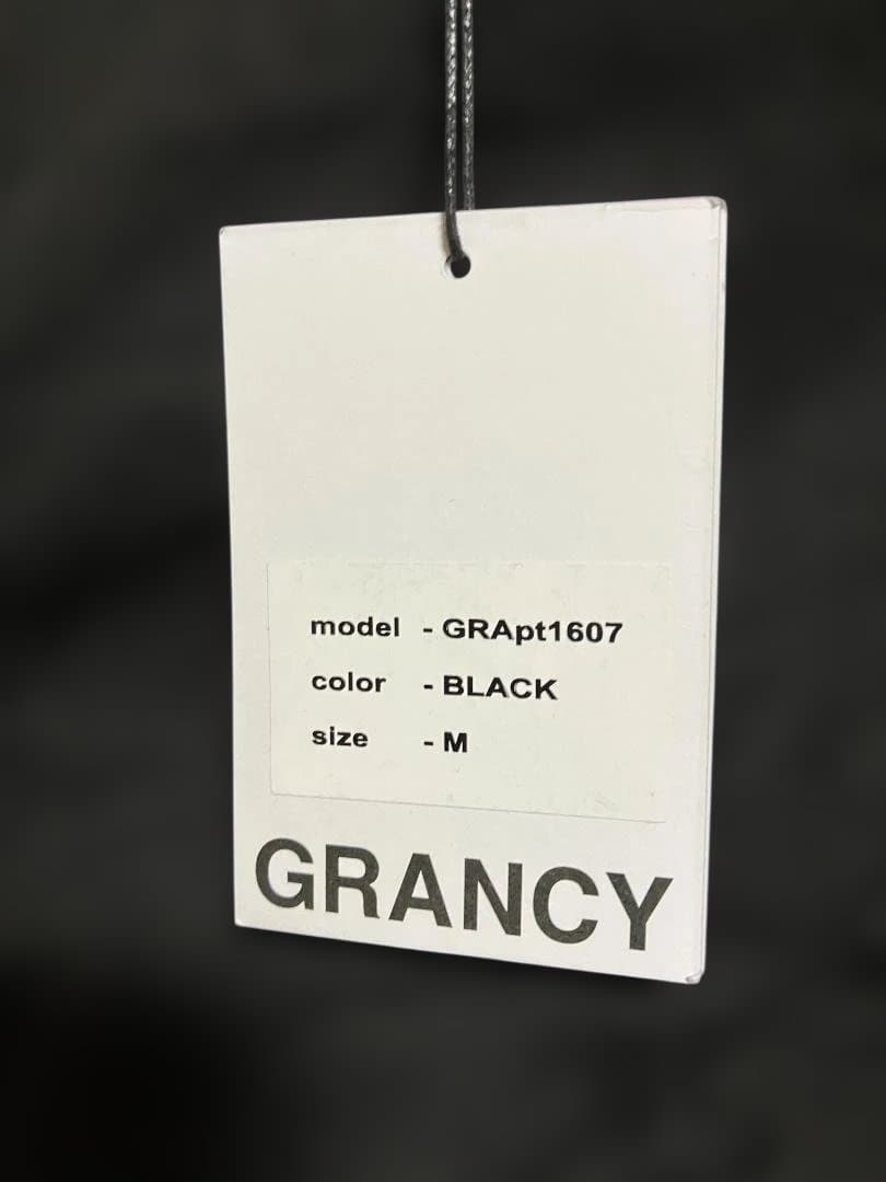 【完売品】GRANCY シャーリングダメージデザインコットンパンツ ブラック M