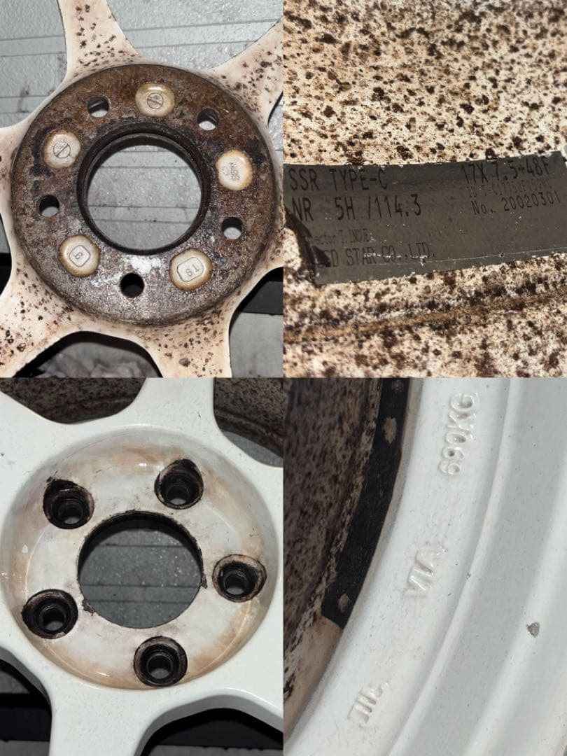 SSR TYPE C 17インチ 7.5J ＋48 114.3 5穴