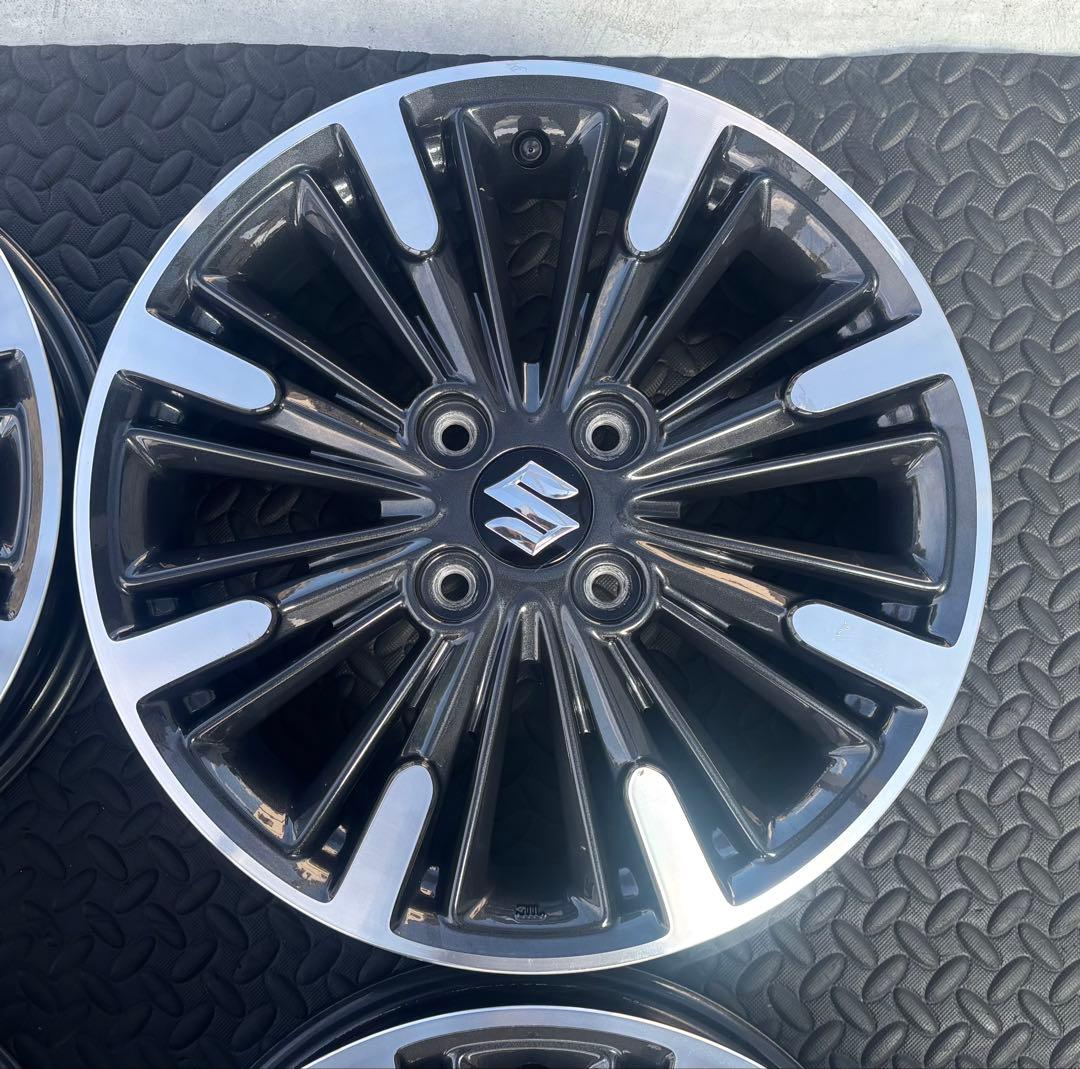 スズキ mk53sスペーシアカスタム 純正 15インチ4本 エアバルブ新品交換済