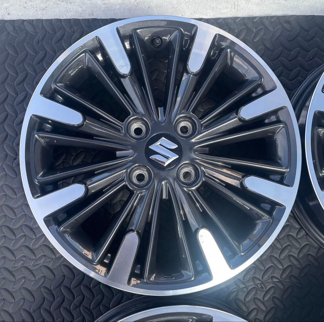 スズキ mk53sスペーシアカスタム 純正 15インチ4本 エアバルブ新品交換済