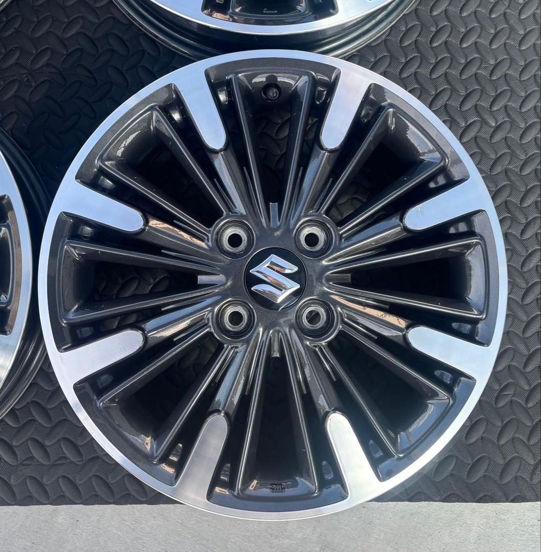 スズキ mk53sスペーシアカスタム 純正 15インチ4本 エアバルブ新品交換済