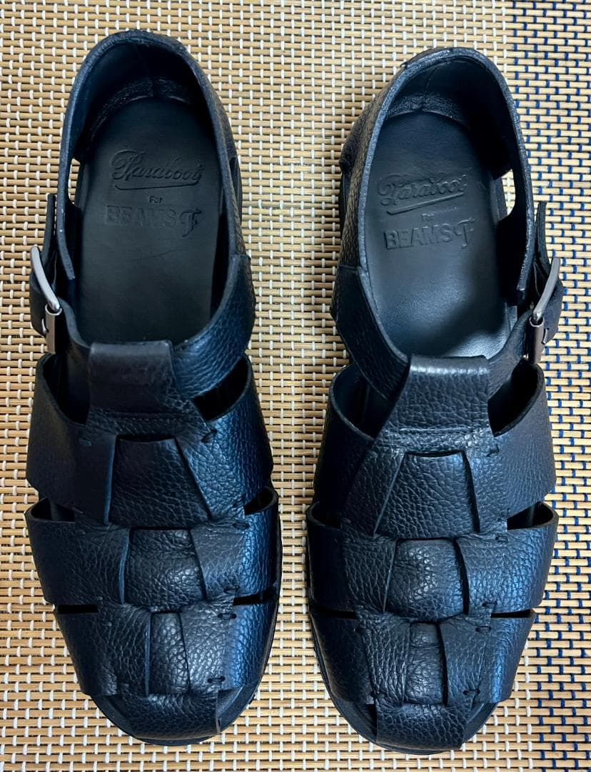BEAMS別注 Paraboot/PACIFIC グレインレザー グルカサンダル