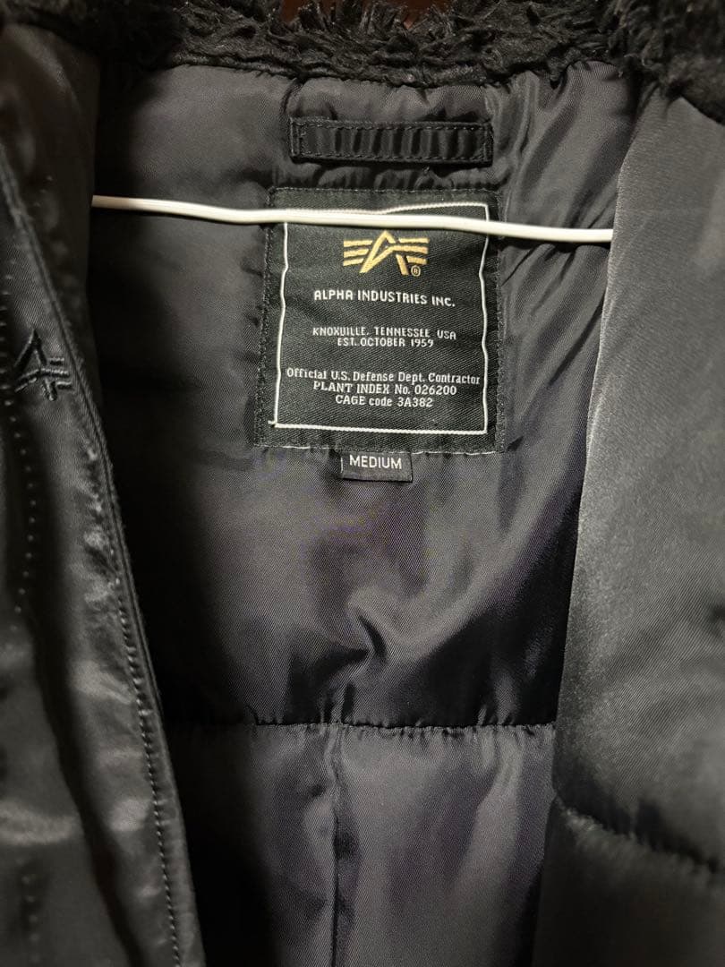 ALPHA N-3B ジャパンスペック ブラックファー Mサイズ ブラック