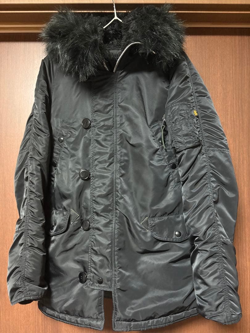 ALPHA N-3B ジャパンスペック ブラックファー Mサイズ ブラック