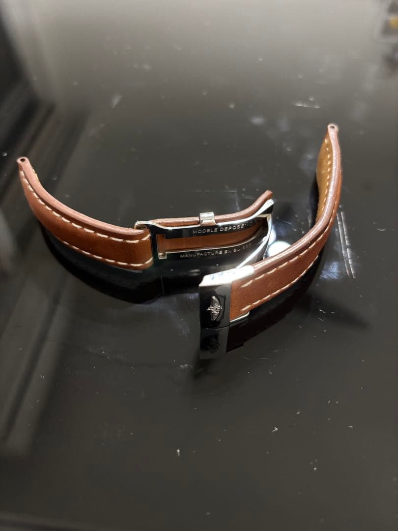 ブライトリング　カーフレザー　フォールディングバックル　20-18