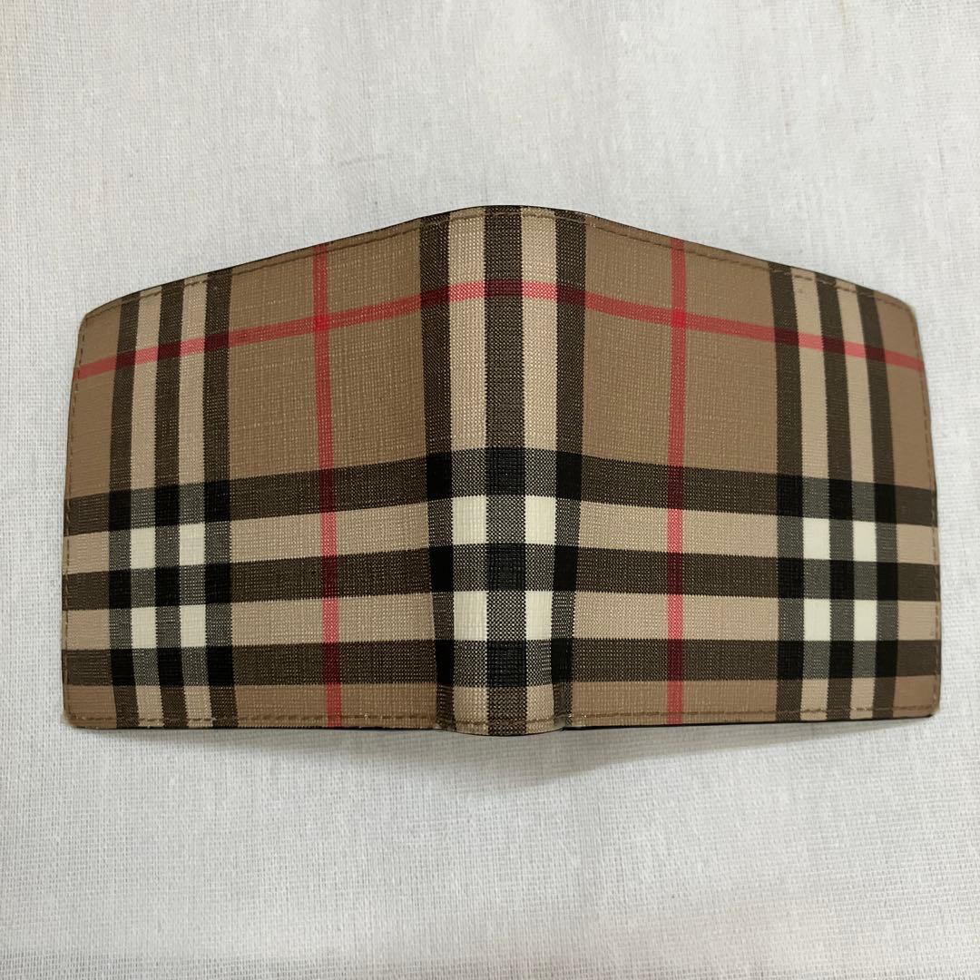 BURBERRY/二つ折り財布/バーバリー/ベージュ/財布/ノバチェック/美品