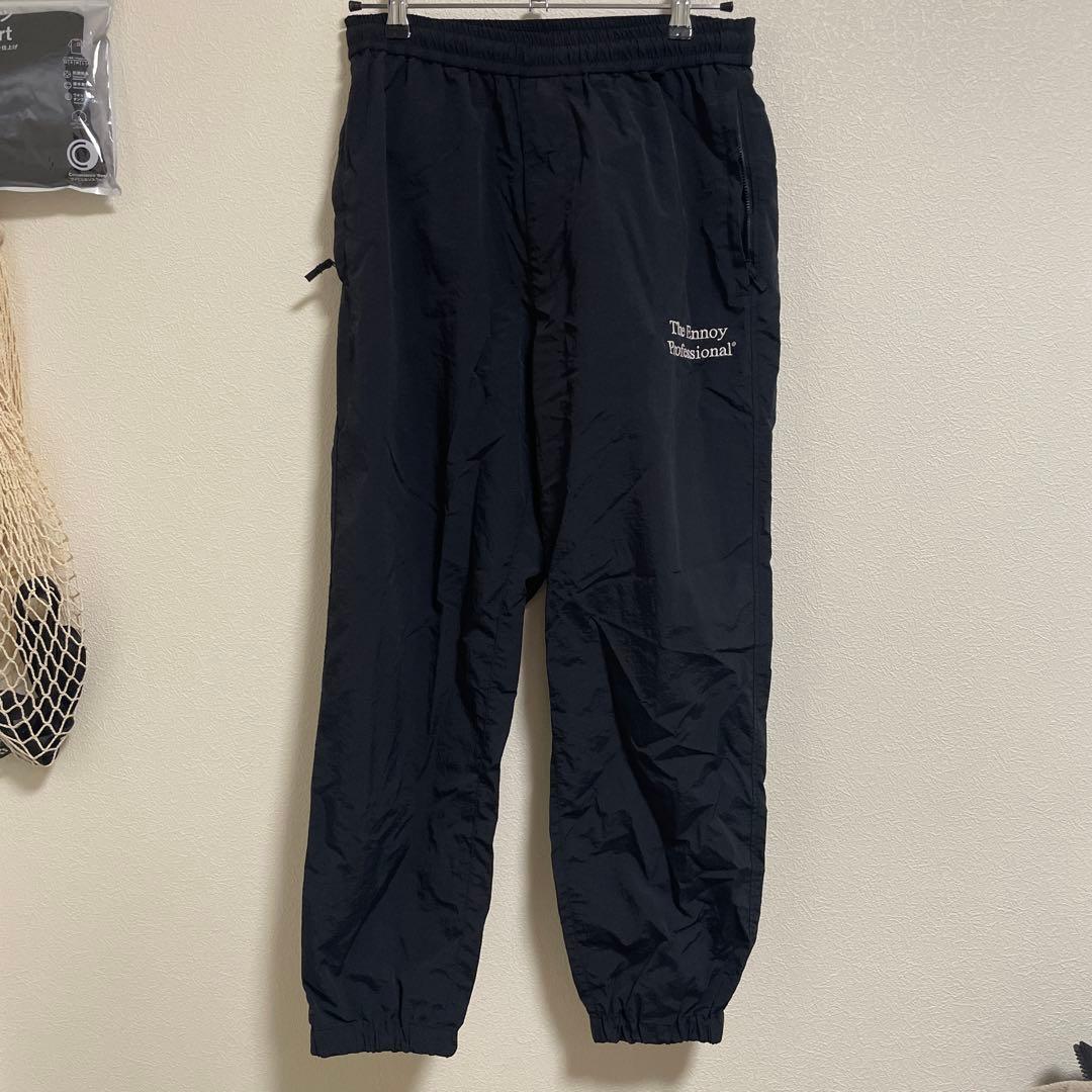 ennoy シャカシャカ　　BLACK ナイロンパンツ