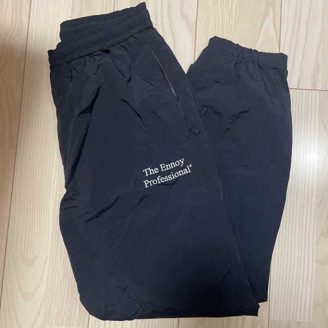 ennoy シャカシャカ　　BLACK ナイロンパンツ