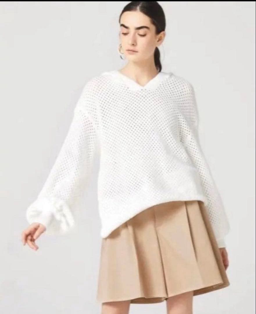 ADEAM アディアム フォクシー ニット フーディ