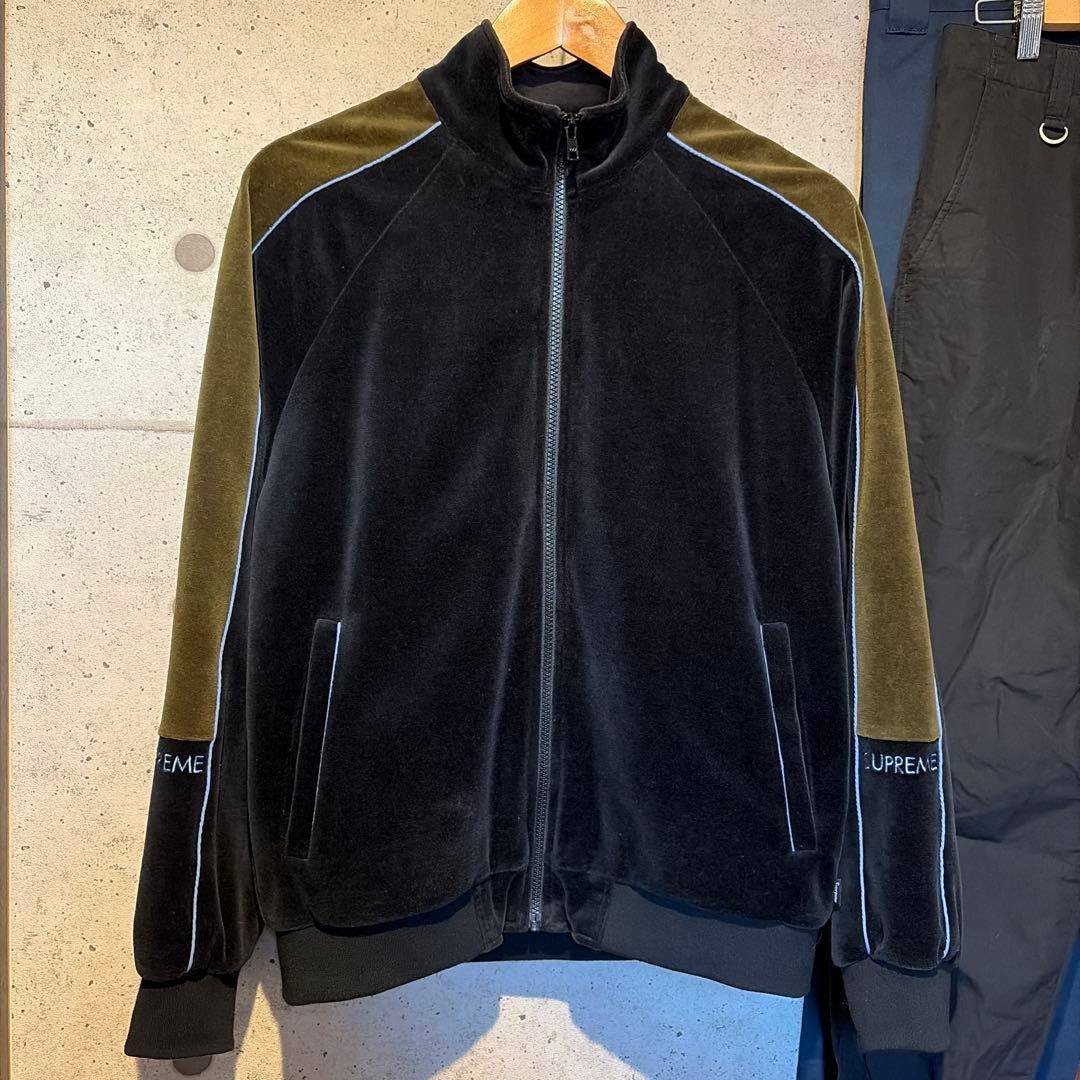 ZORN着用 supreme velour track jacket