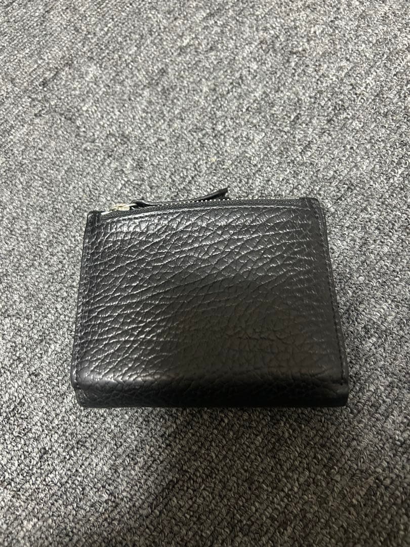 ケ*ン様 マルジェラ　レザー 三つ折り財布 黒