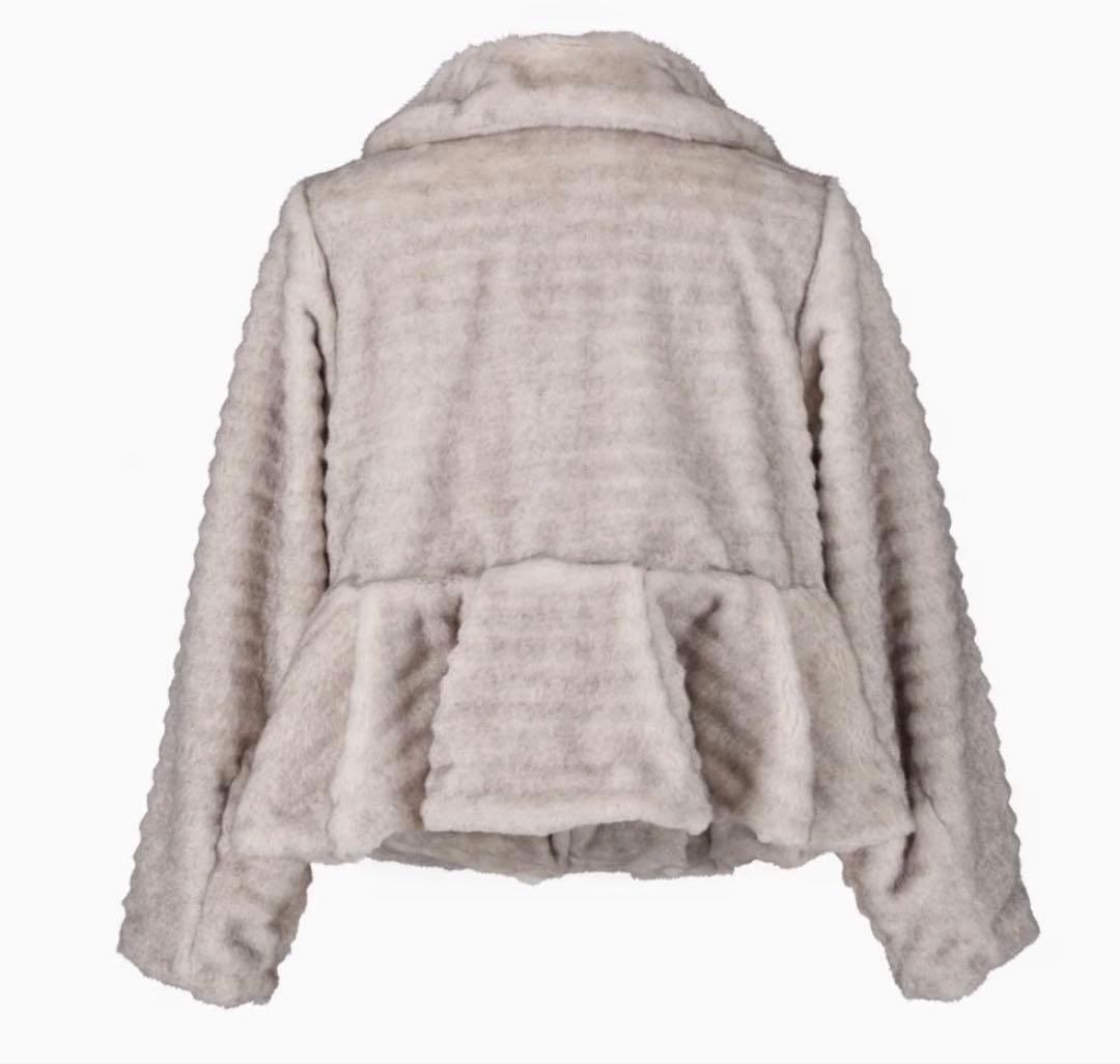 早い者勝ち】Bibiy. DORA PEPURAMU FUR COAT グレー