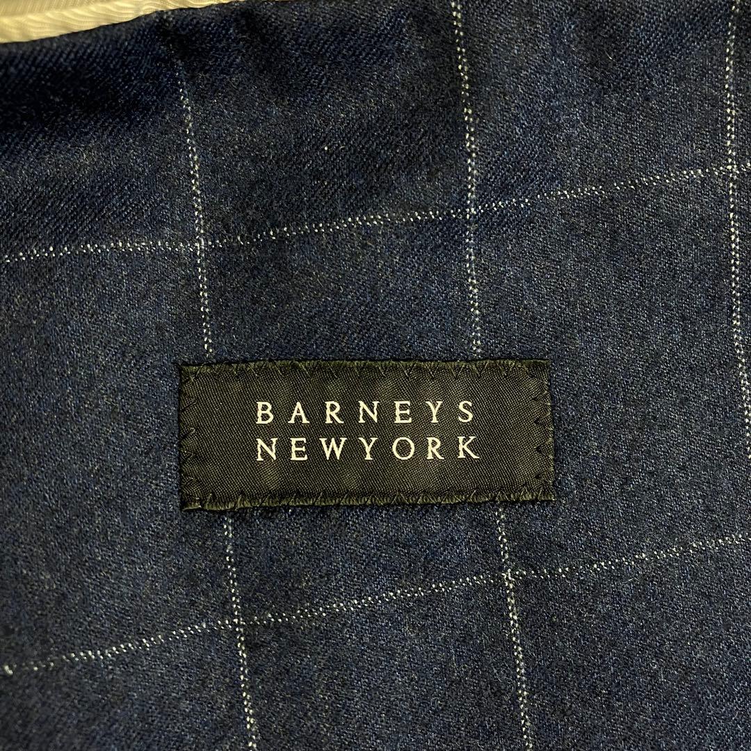 バーニーズニューヨーク テーラードジャケット 48 カノニコ生地 ウィンドウペン