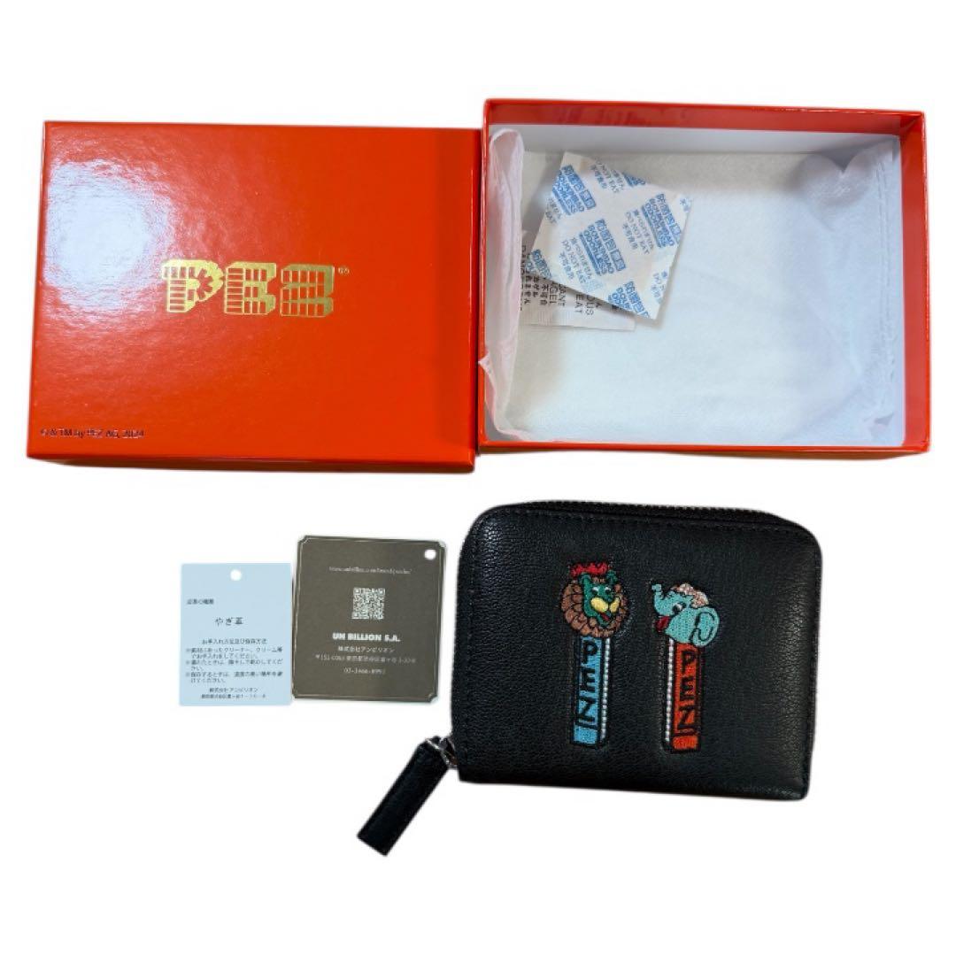 PEZ×ペルケ×ear コラボじゃばら折り財布　黒