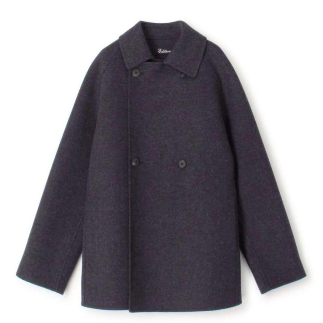 美品　Edition ダブルブレストウールコート36