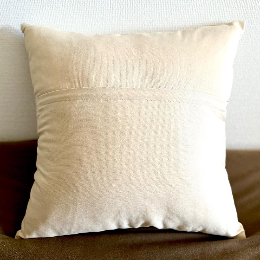 スザニ刺繍 シルククッションカバー 48×48cm　新品未使用