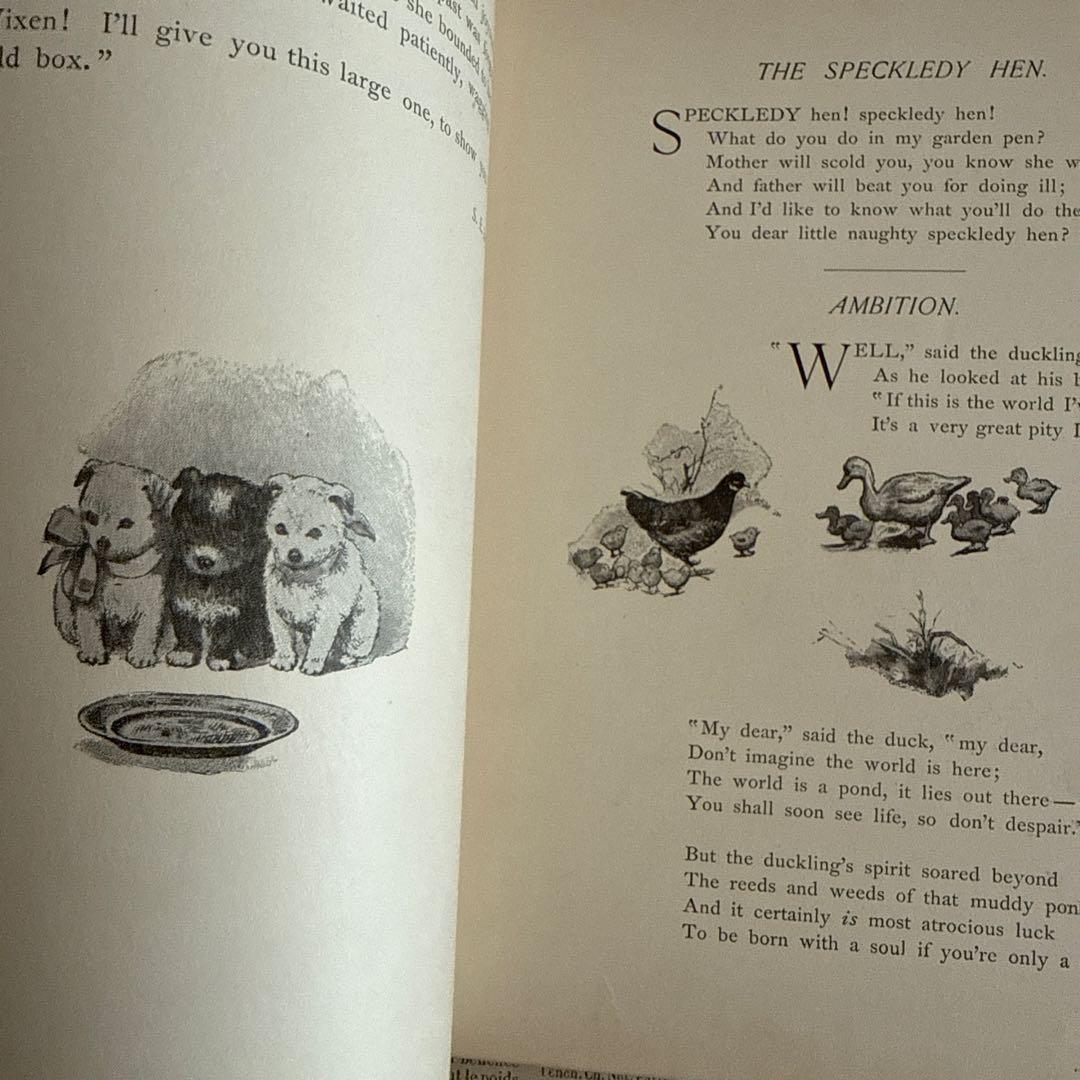 1890年アンティーク美しい挿絵の絵本アーネストニースター洋書ジャンクジャーナル