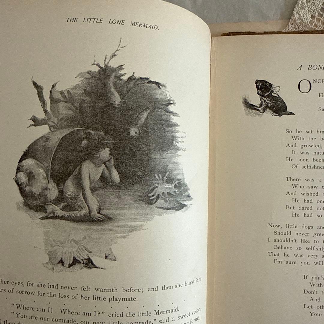 1890年アンティーク美しい挿絵の絵本アーネストニースター洋書ジャンクジャーナル