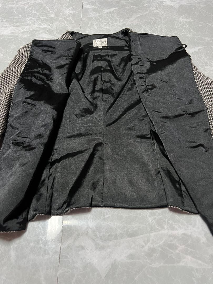ARMANI COLLEZIONI ジャケット 38 ツイード風 イタリア製