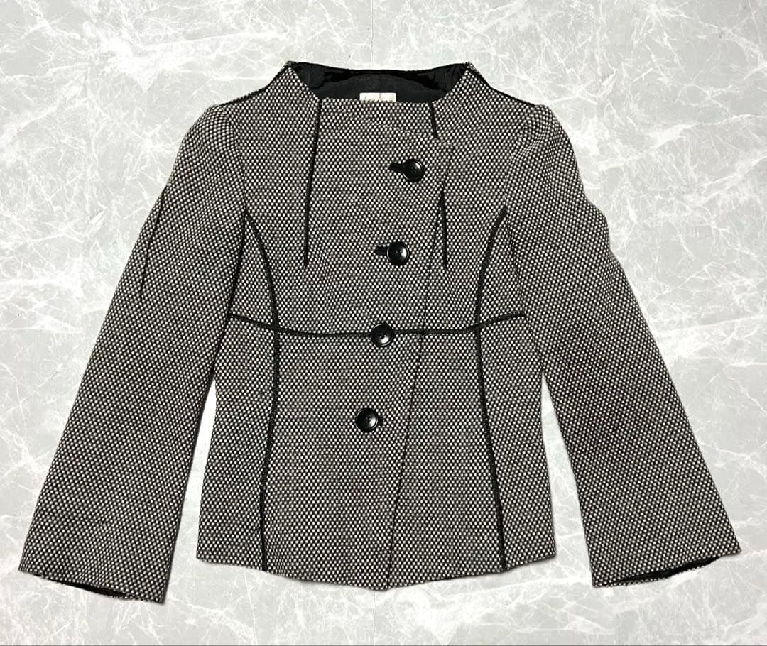 ARMANI COLLEZIONI ジャケット 38 ツイード風 イタリア製