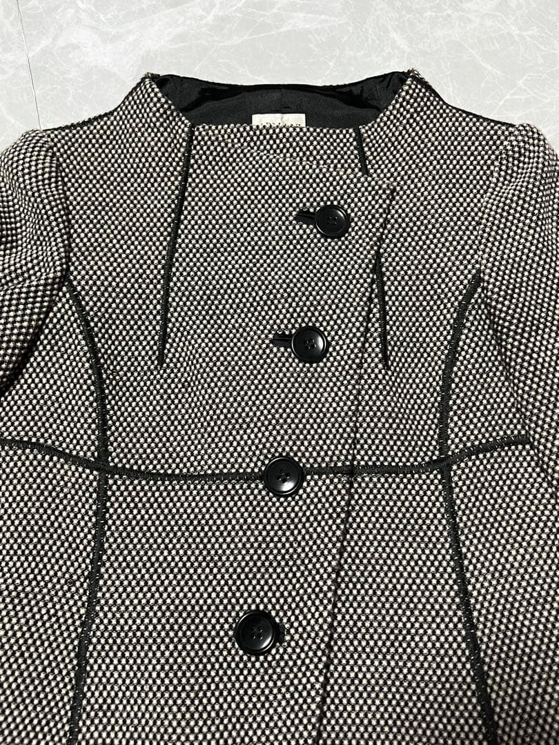 ARMANI COLLEZIONI ジャケット 38 ツイード風 イタリア製