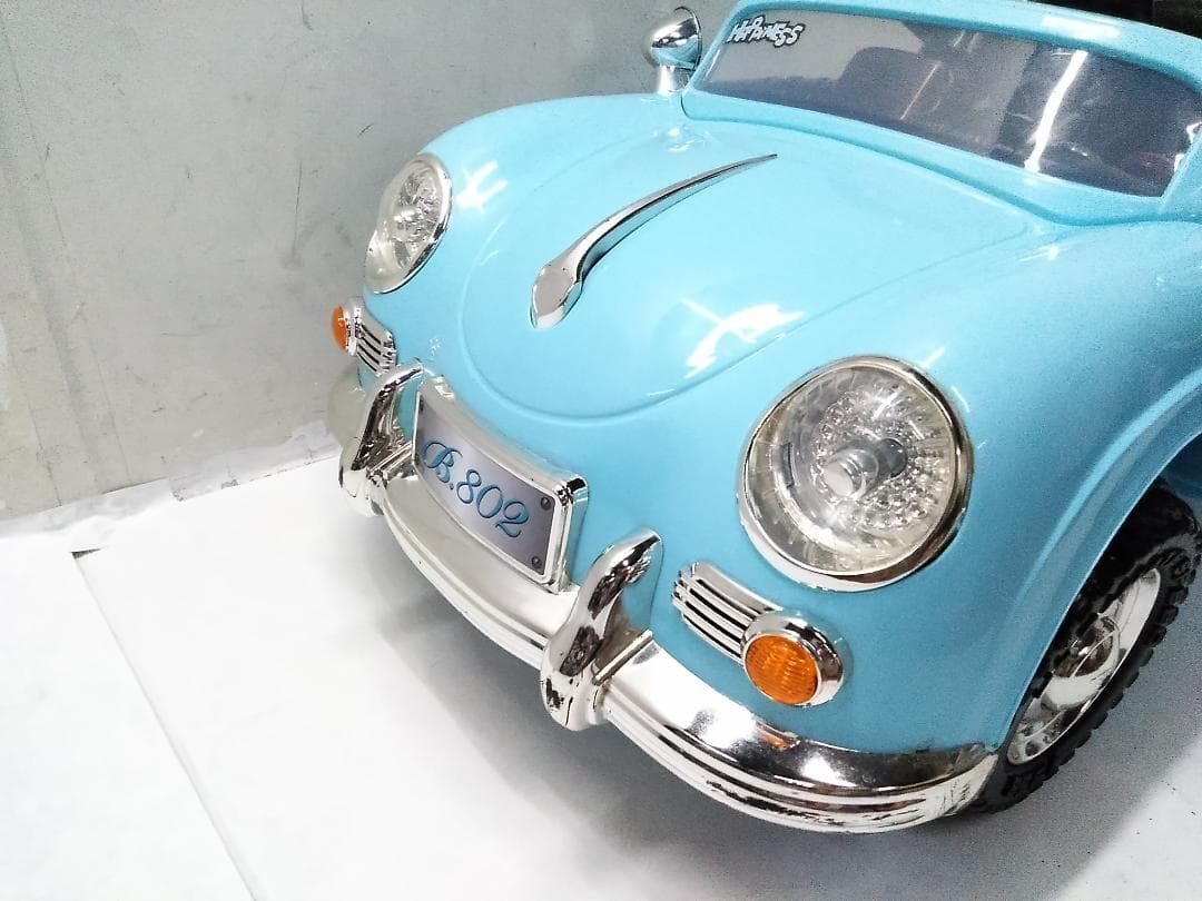 リングボーイ ポルシェタイプ ミニ 子供向け 電動乗用ラジコンカー リモコン付□