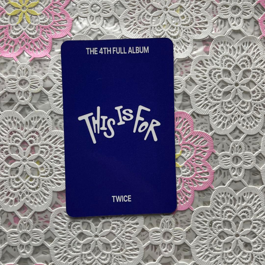 TWICE THIS IS FOR 事前収録 限定 トレカ ジヒョ