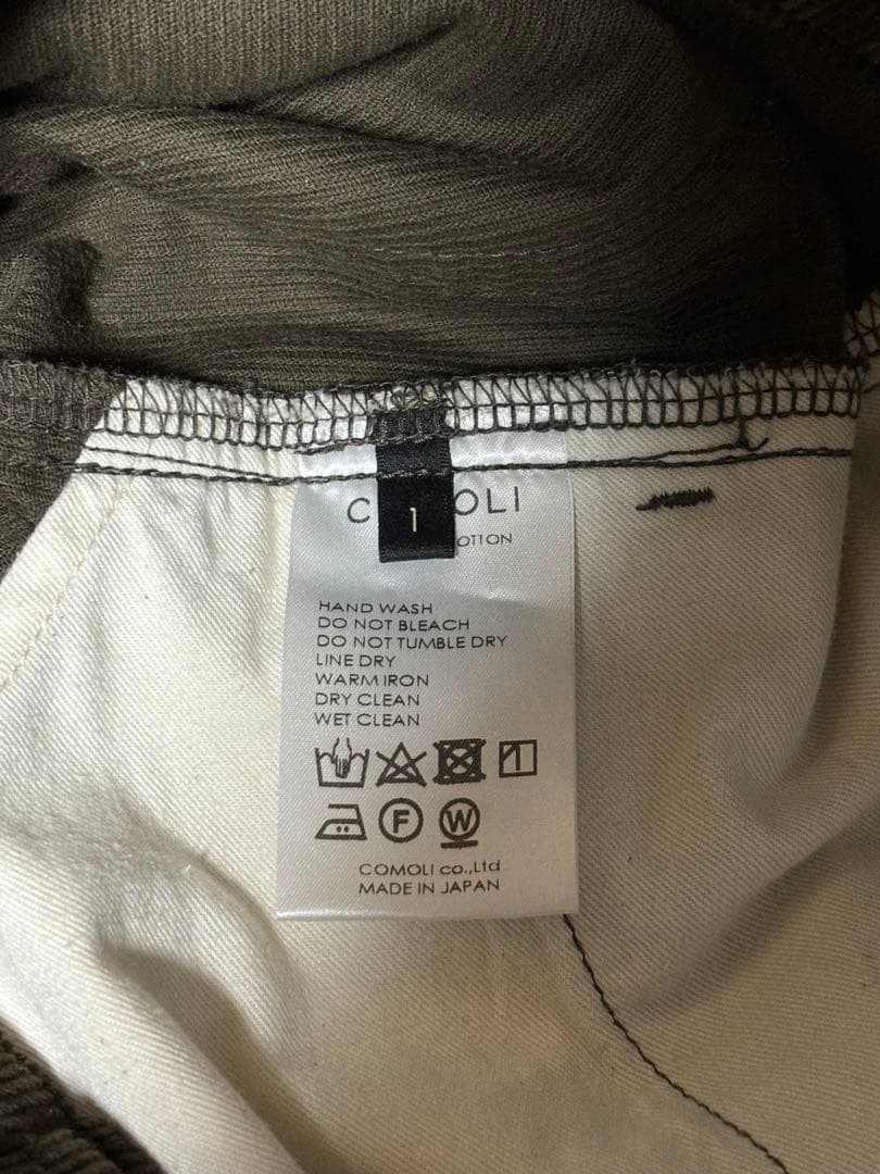 美品 23AW COMOLI コモリ コーデュロイ 5Pパンツ 茶 1 Y03