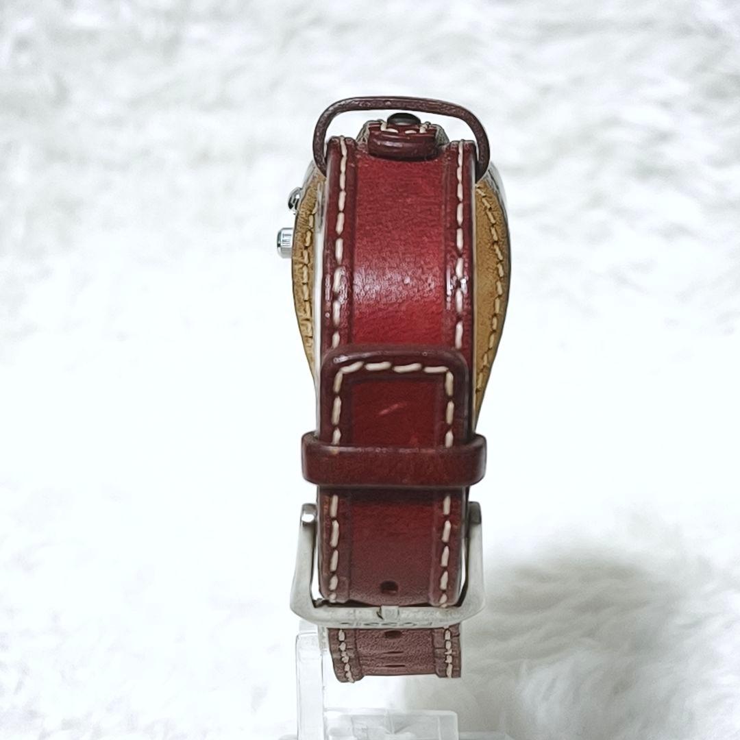 良品✨ FOSSIL BIG TIC フラワー 花 腕時計 レザー 稼働品 廃盤