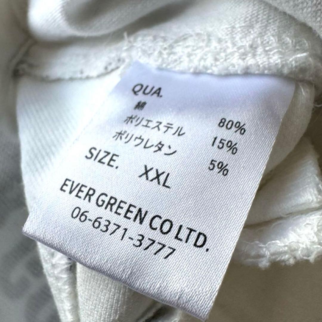 DIVINER ゴルフパンツ ホワイト ストレッチ 総柄 XXL イージーパンツ