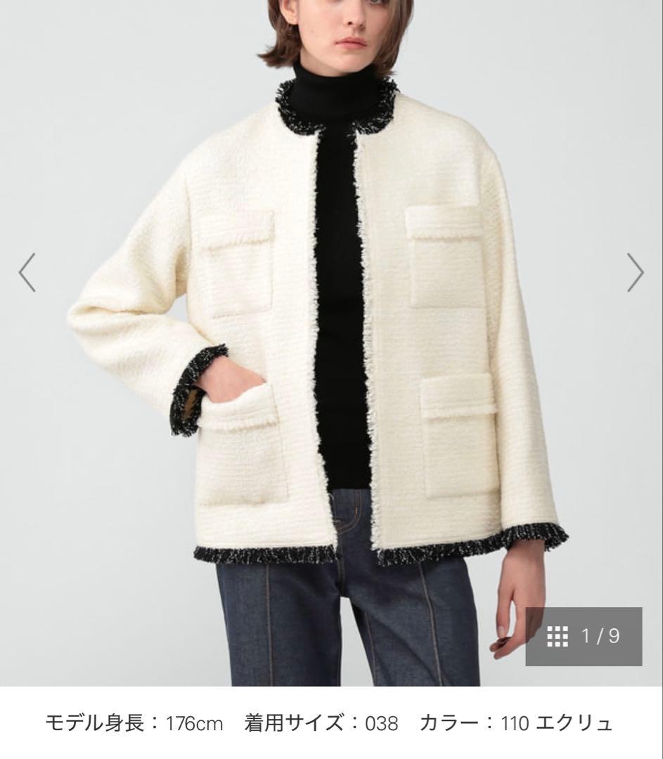 現行　セオリーリュクス ツイードジャケットCosetteNadieJacket