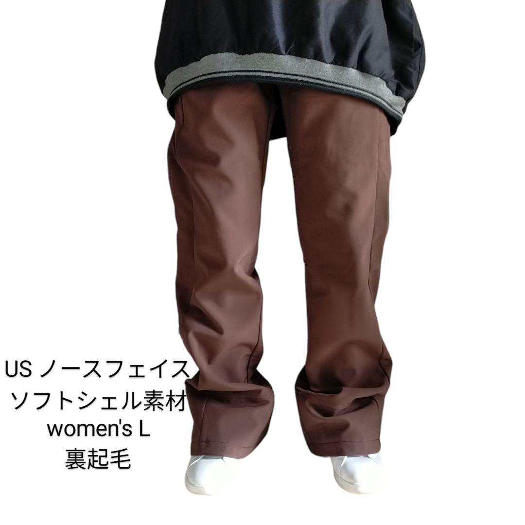 US ノースフェイス スキー パンツ 防寒 登山 ソフトシェル素材 L