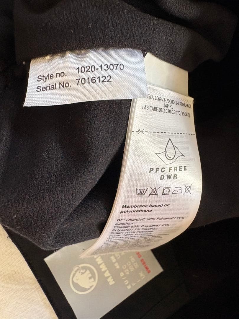 MAMMUT マムート ストーニー ハードシェルパンツ メンズ 48 SH