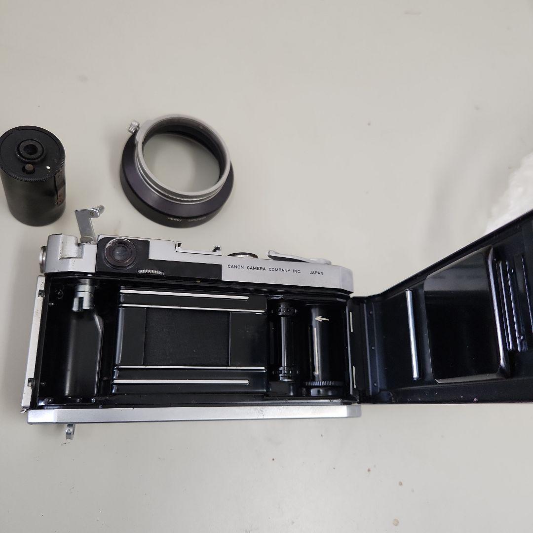 アンティークCanon L1レンジファインダーカメラレンズ、カバー付き