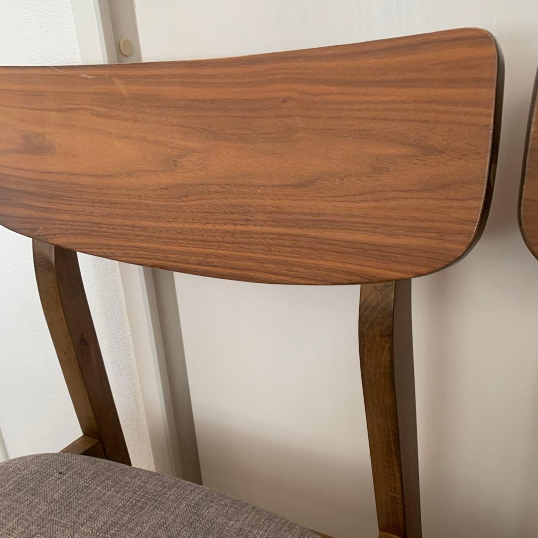 ニトリ　ダイニングチェア(フィルンOC MBR/GY)　2脚