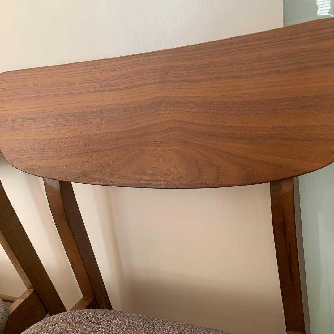 ニトリ　ダイニングチェア(フィルンOC MBR/GY)　2脚