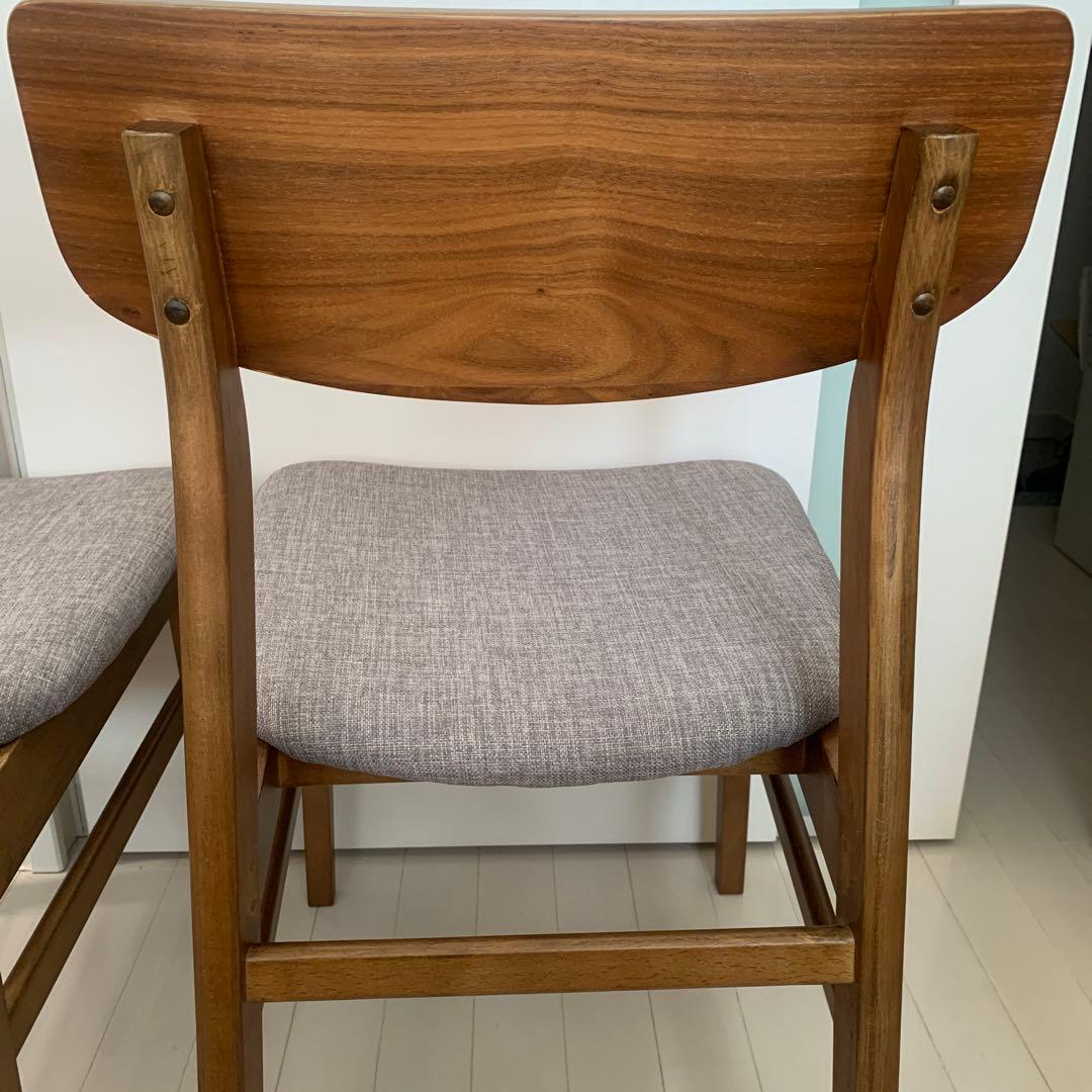 ニトリ　ダイニングチェア(フィルンOC MBR/GY)　2脚