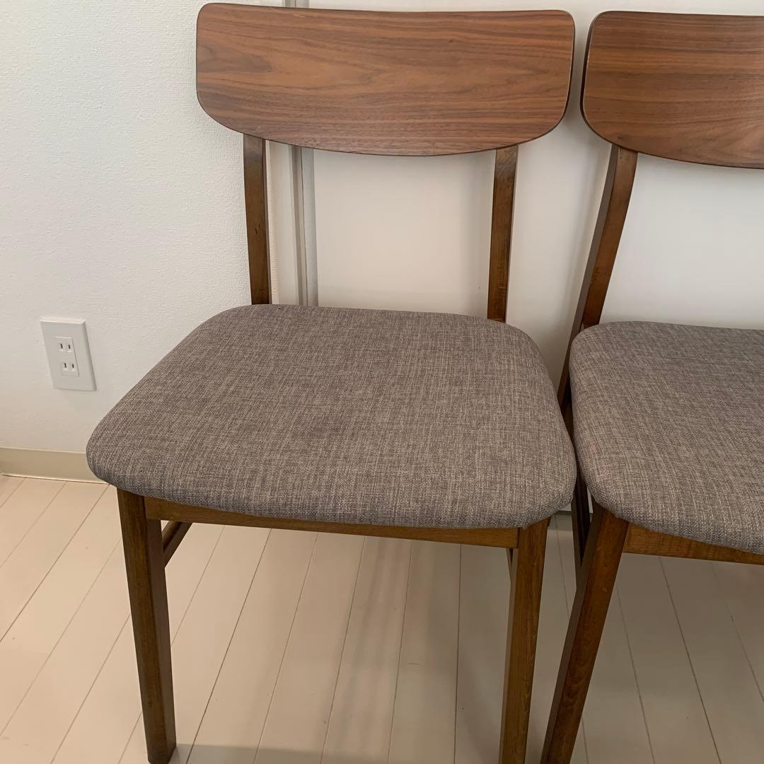 ニトリ　ダイニングチェア(フィルンOC MBR/GY)　2脚