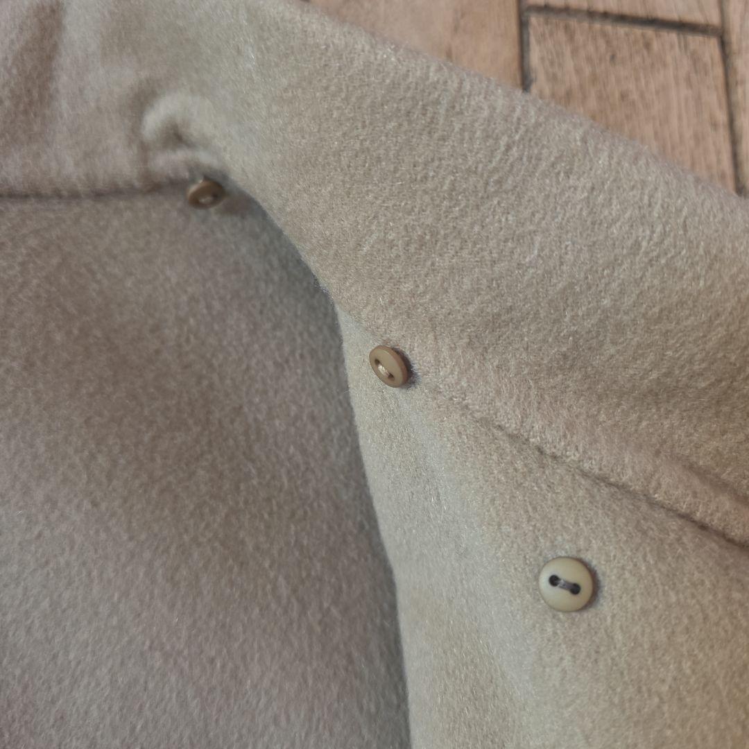 FOXEY ベージュ ヌートリアファー付き ピーコート 38サイズ