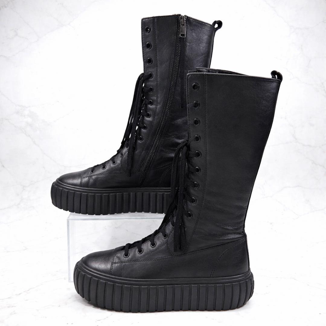 DIESEL ディーゼル ロングブーツ メンズ US10(約28) 厚底 黒