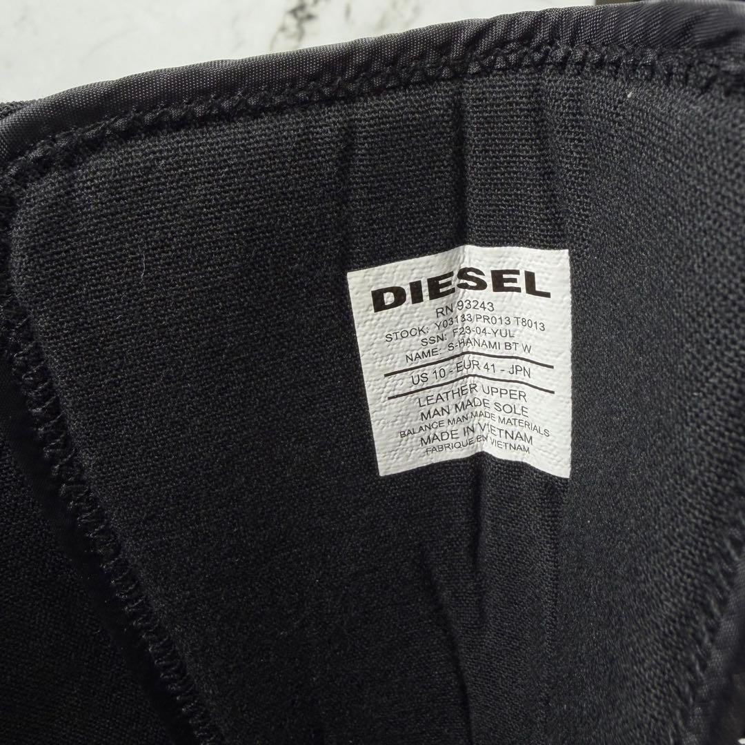 DIESEL ディーゼル ロングブーツ メンズ US10(約28) 厚底 黒