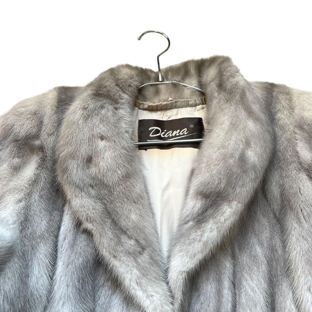 着丈90cm サファイアミンク サガミンク リアルファー 本毛皮 なめし柔らか