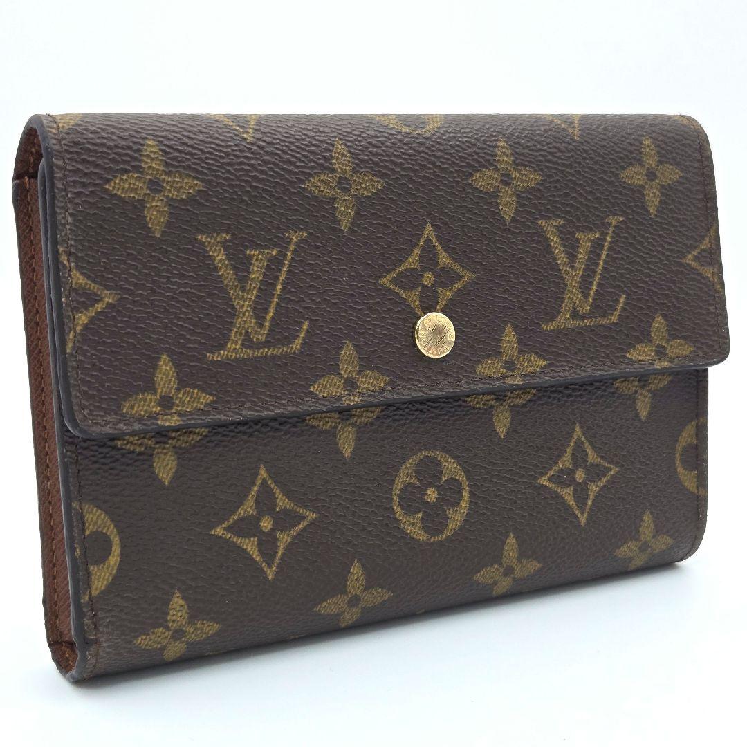 ルイヴィトン ポルトトレゾール エテュイパピエ モノグラム 折り財布 パスポート