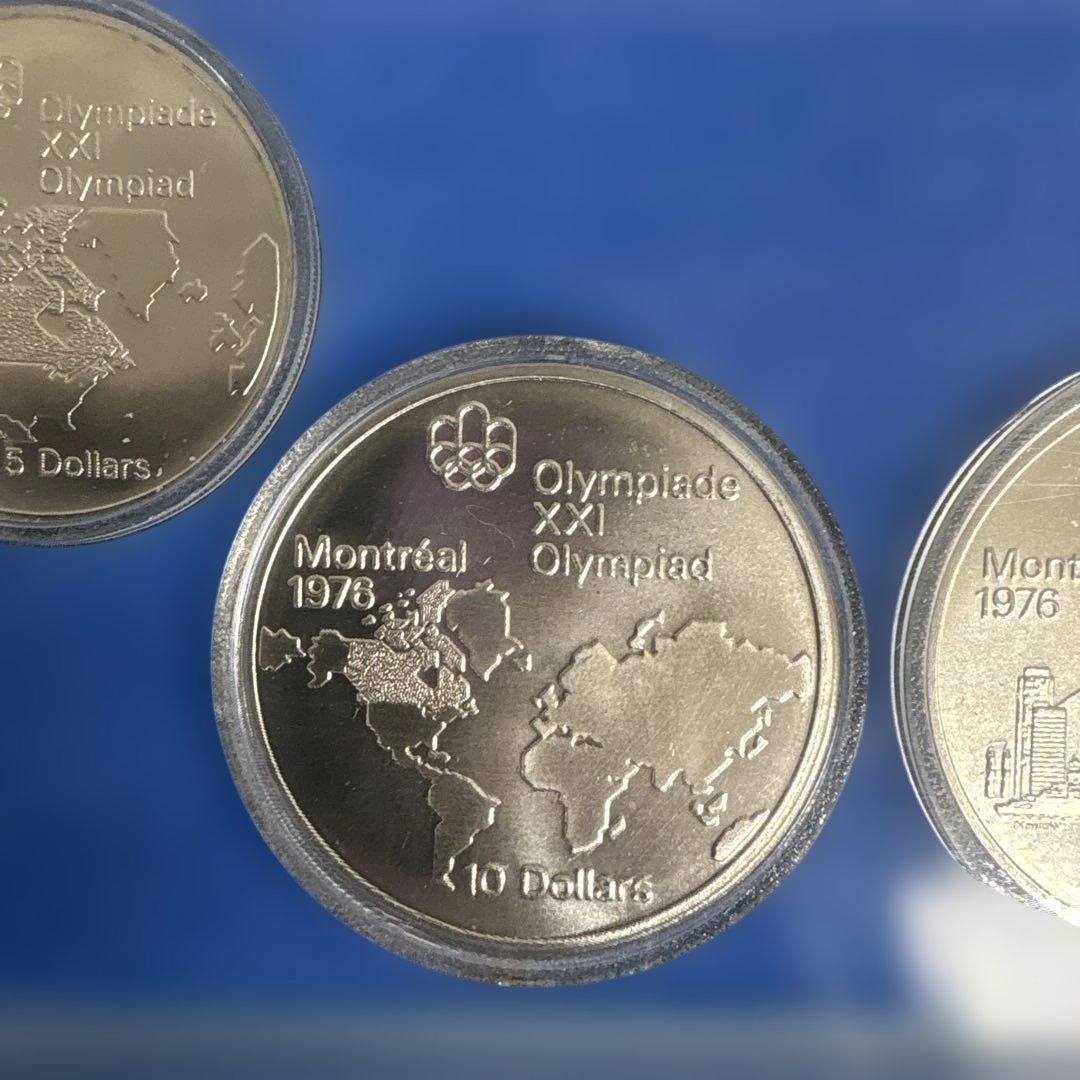 第２１回オリンピックモントリオール大会記念銀貨セット