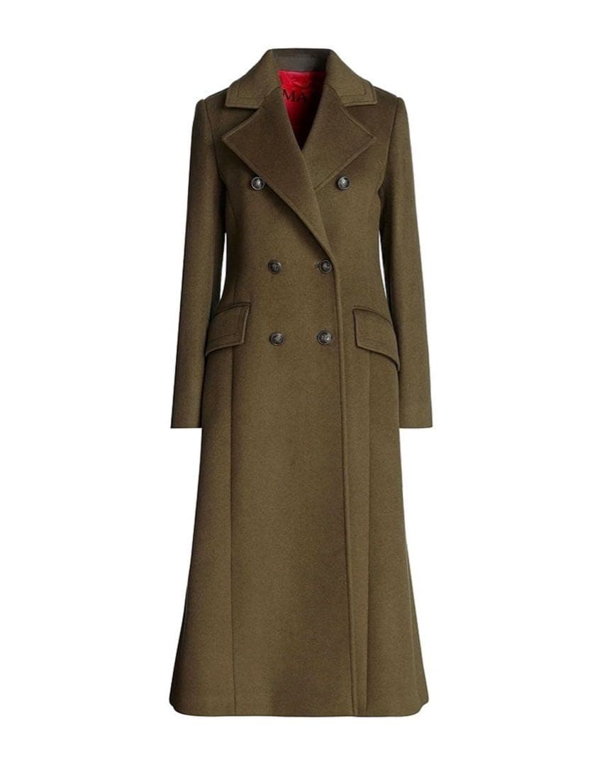 新品未使用Max &CO黒 ウール ダブルブレスト チェスターロングコート