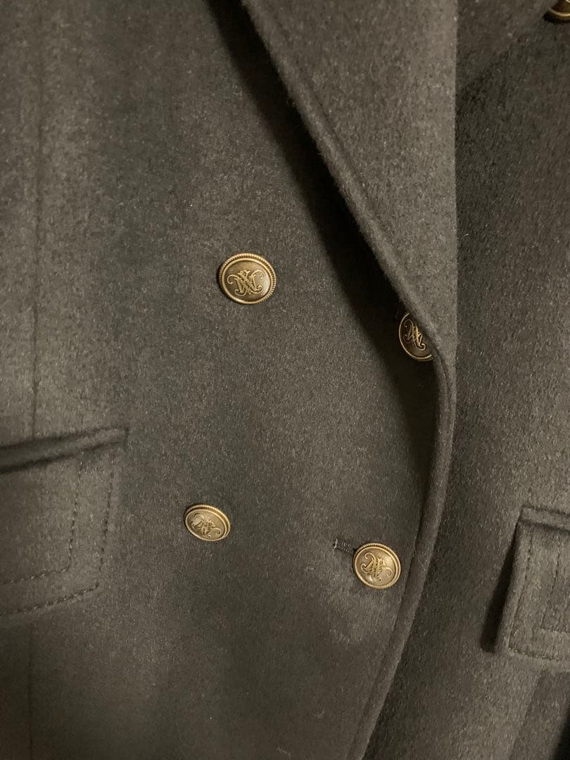 新品未使用Max &CO黒 ウール ダブルブレスト チェスターロングコート