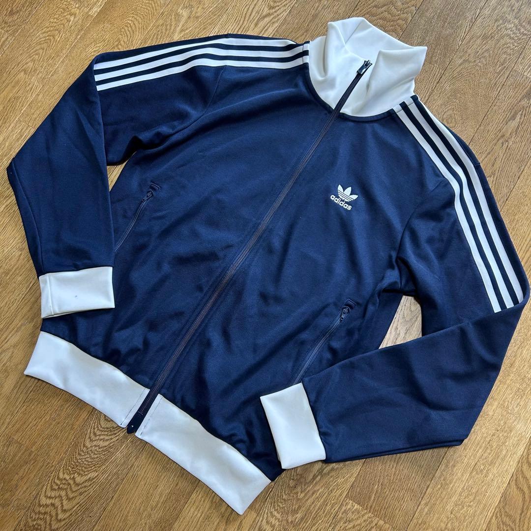 アディダス　ベッケンバウアー　トラックトップ　トラックジャケット　ジャージ　M