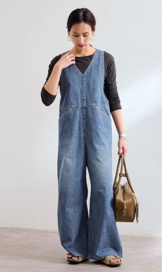 【新品タグ付き】 現行品　Johnbull デニムワークオールインワン　M